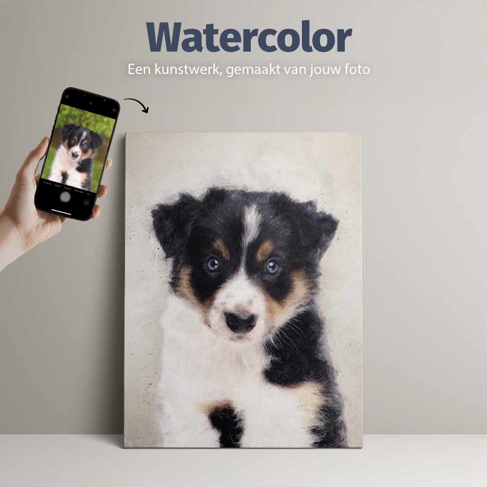 Watercolor dierenportret - Pets & Pictures